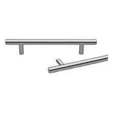 Puxador Inox Para M贸veis Gaveta Porta Haste Redondo 15cm Cor Inox Polido Lisa Foto mini 3