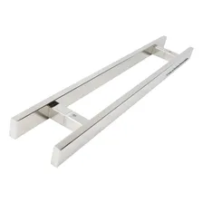 Puxador Inox Retangular Star 1,20m Modelo Chapa Moderno Acabamento Polido (com Brilho) Foto mini 1