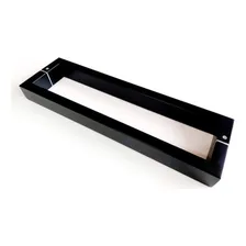 Puxador Inox Tipo C Para Porta 40x20 40cm Cor Preto Lisa Foto mini 1