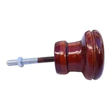 Puxador Madeira De Gaveta E Porta M贸vel Mogno Oval Foto mini 3