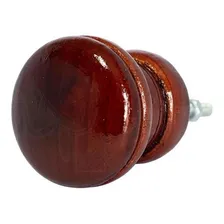 Puxador Madeira De Gaveta E Porta M贸vel Mogno Oval Foto mini 2