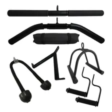 Puxador Musculação Kit Academia Crossover 8 Peças Foto  mini 1