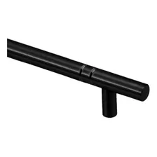 Puxador Para Gavetas E Portas 320 Mm X Ø12 Mm Preto 8 Un. Liso Foto mini  2