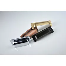 Puxador Para Móvel Concha Plymouth Zp5420 Dourado 80mm Zen Foto mini  2