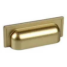 Puxador Para Móvel Concha Plymouth Zp5420 Dourado 80mm Zen Foto  mini 1