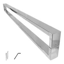Puxador Para Porta De Correr Tipo C Inox Polido 40x20 - 40cm Foto mini 1