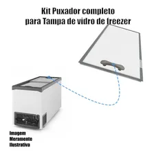 Puxador Para Tampa De Vidro Freezer Gelopar Ghde Foto mini 3