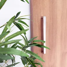 Puxador Porta Armário Móveis Gaveta Inox 256mm Abruzzo Cor Polido Brilhante Foto mini  2