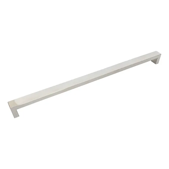 Puxador Porta Arm谩rio M贸veis Gaveta Inox 392mm Abruzzo Cor Polido Brilhante Foto 1