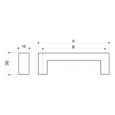 Puxador Porta Armário Móveis Gaveta Inox 392mm Abruzzo Cor Polido Brilhante Foto mini 4