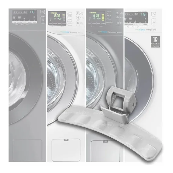 Puxador Porta Lava E Seca E Lavadora Samsung Cor Cinza Foto 1