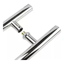 Puxador Porta Pivotante Aço Inox 304 60cm Kit 10 Peças Foto mini 3