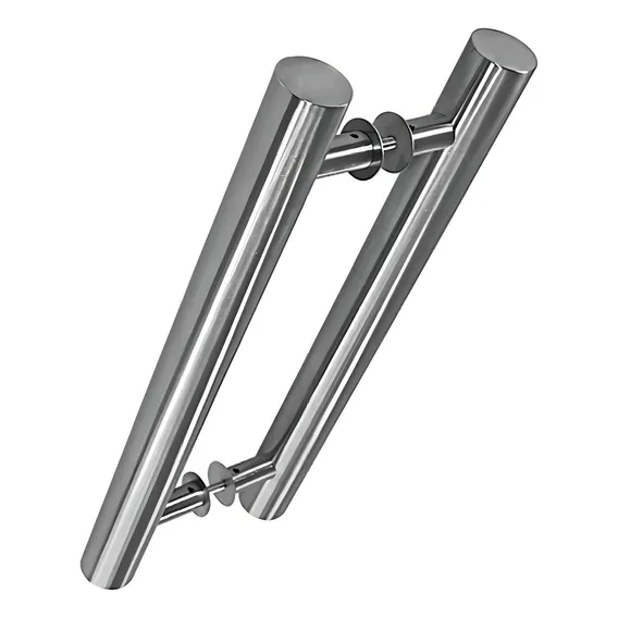 Puxador Porta Pivotante Tubular Polido 60cm Modelo 3008 Foto 1