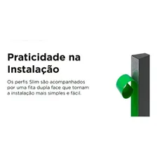 Puxador Porta Rometal Slim Fixação Adesiva 480mm - Acetinado Foto mini 4