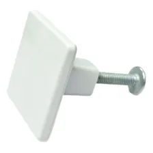Puxador Quadrado Mercato Único Furo 30mm Gaveta Armários Cor Branco Foto  mini 1
