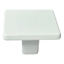 Puxador Quadrado Mercato Único Furo 30mm Gaveta Armários Cor Branco Foto mini 4