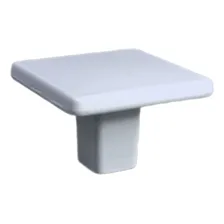 Puxador Quadrado Mercato Único Furo 30mm Gaveta Armários Cor Branco Foto mini  3