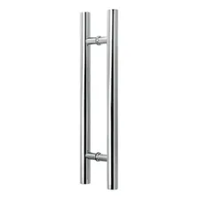 Puxador Redondo Para Porta Vidro/madeira 41cm Inox Polido Foto mini 1