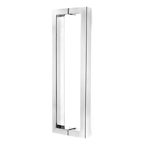Puxador Retangular 1000mm 40x20 Inox Polido - Silvana 2pçs Foto 1