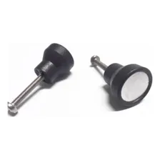 Puxador Simples Box Banheiro Acrilico Abrigo Pia Kit 4 Pcs Cor Preto Foto mini 3