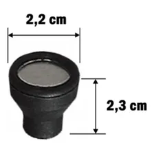 Puxador Simples Box Banheiro Acrilico Abrigo Pia Kit 4 Pcs Cor Preto Foto mini 4