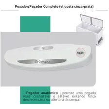 Puxador Tampa Frizzer Horizontal Gelopar Branco ghba 210 / 550 lt Foto mini 4
