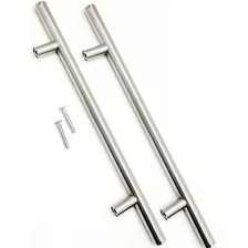 Puxador Tubular Haste Aço Inox 96mm Gavetas Portas 06 Peças Foto mini  2