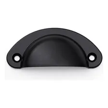 Puxadores Moveis Puxador Concha Puxador Colonial Kit 14 Pçs Cor Preto fosco Foto  mini 1