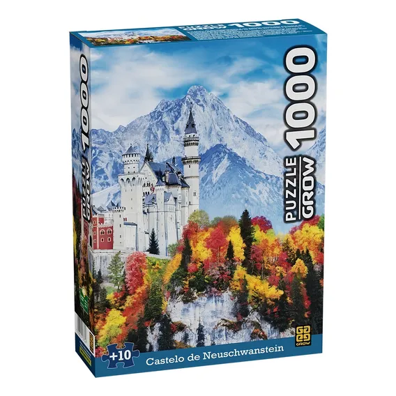 Puzzle 1000 Peças Castelo De Neuschwanstein Grow Foto 1