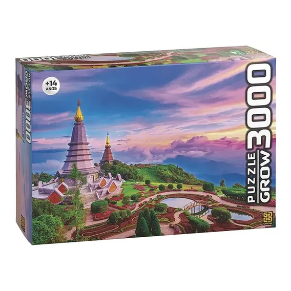 Puzzle 3000 Peças Tailândia - Grow Foto 1