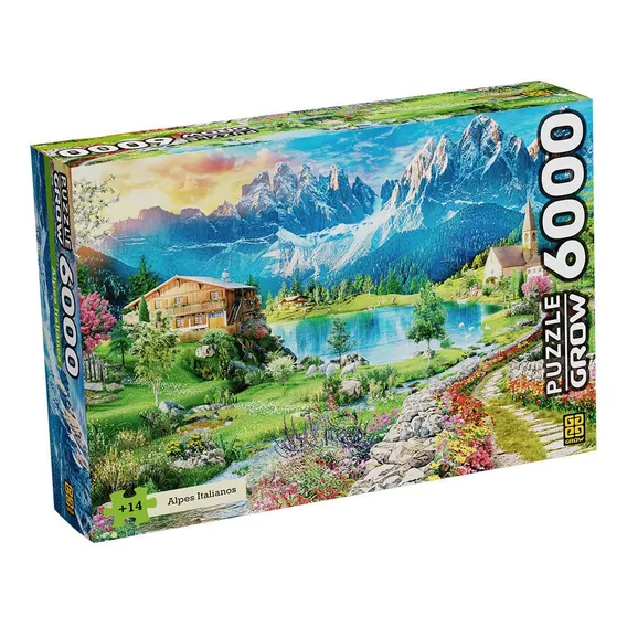 Puzzle 6000 Peças Alpes Italianos Grow Foto 1