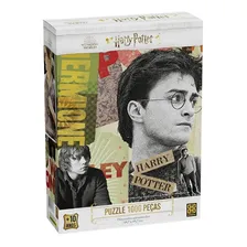 Puzzle Quebra-cabeça 1000 Peças Harry Potter 03617 - Grow Foto  mini 1