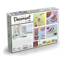 Puzzle Quebra Cabeça Decorart Verão 4 X 300 Peças - Grow Foto mini 2