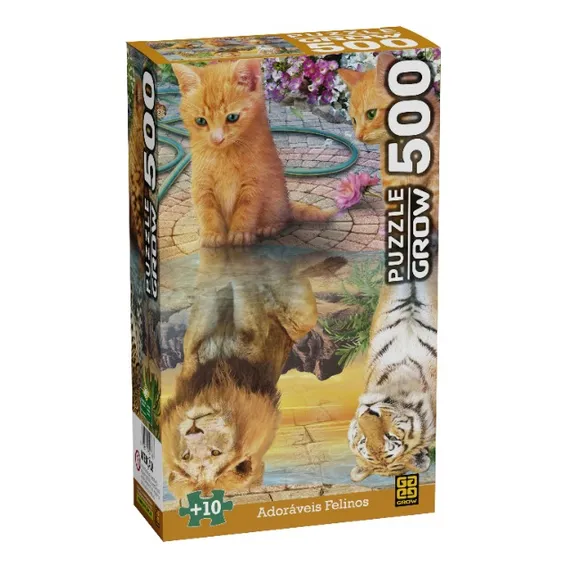 Puzzle / Quebra-cabeça Grow 500 Adoráveis Felinos 04568 Foto 1