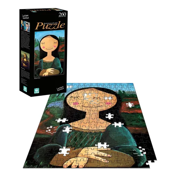 Puzzle Quebra Cabeça Infantil Monalisa Arte 260 Peças - Nig Foto 1