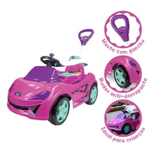 Quadriciclo Carrinho Passeio Pedal Infantil 30kg Mc Laram Cor Rosa Foto mini 1