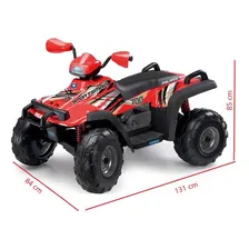Quadriciclo Eletrico Infantil Peg-pérego Polaris Sportsman Cor Vermelho Foto mini 4