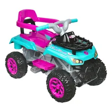 Quadriciclo Infantil 2 Em 1 Calesita Cross Up Rosa Com Haste Foto mini  3