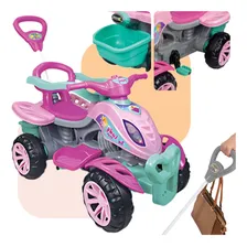 Quadriciclo Infantil Com Pedal Carrinho Menina Jipe Cor Jipe Infantil Com Pedal Foto  mini 1