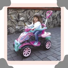 Quadriciclo Infantil Com Pedal Carrinho Menina Jipe Cor Jipe Infantil Com Pedal Foto mini  2