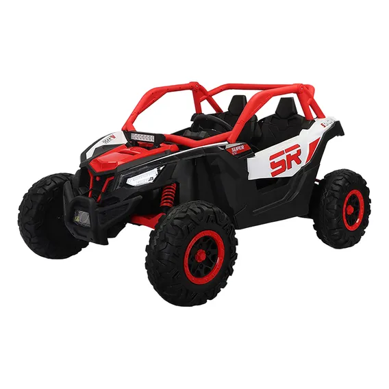 Quadriciclo Infantil Elétrico Luz Som Bluetooth Vermelho Foto 1