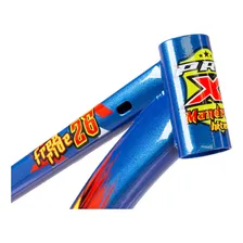 Quadro 26 Freeride Wheeling Pro-x Mandrake Pump Track Grau Cor Azul Tamanho Del Quadro 13 Foto mini  3