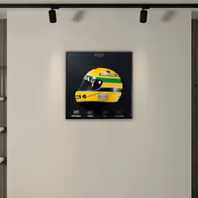 Quadro 3d Decorativo Helmet Capacete F1 50x50 Snn 1988 Foto  mini 1