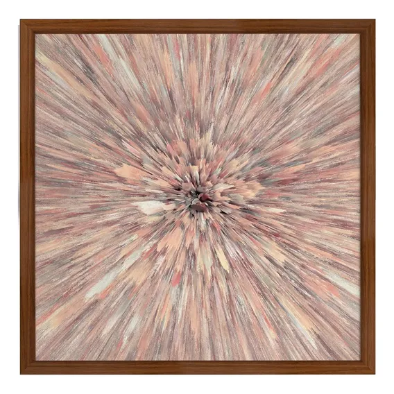 Quadro 50cm X 50cm Flor Explosão Abstrata Tropical Bcwt Foto 1