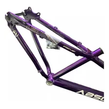 Quadro Absolute Brutus Pro Aro 26 Downhill Freeride Grau Cor Roxo/branco Tamanho Del Quadro 13 Foto mini 2