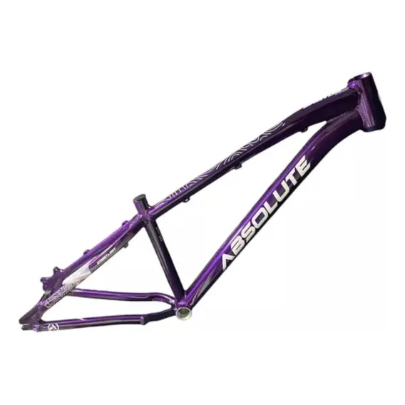 Quadro Absolute Brutus Pro Aro 26 Downhill Freeride Grau Cor Roxo/branco Tamanho Del Quadro 13 Foto 1