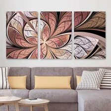 Quadro Abstrato Borboleta Vitral Flor Rose 60x120 Em Tecido Foto  mini 1