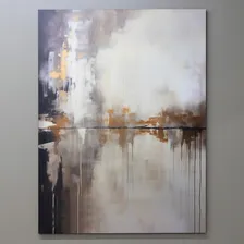 Quadro Abstrato Mdf Retangular Pastel Wt Foto mini 1