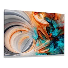 Quadro Abstrato Tela Canvas 120x80 Colorido Moderno Sala Foto mini 1