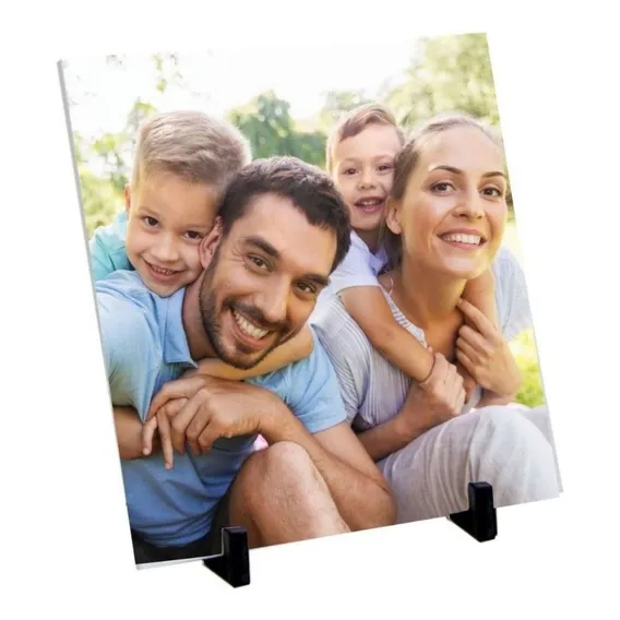 Quadro Azulejo Cerâmica Presente FamÃlia Retrato Em Azulejo Personalizado 20x20 Top Foto 1